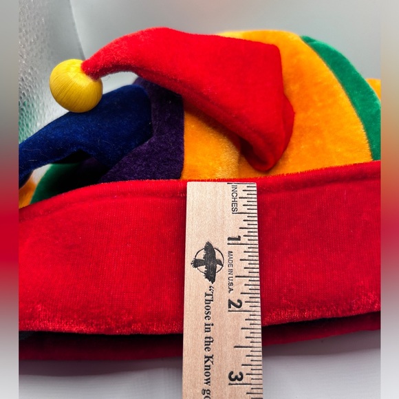 Halloween Party Hat Court Jester w/ Flashing Lights Red Yellow Blue Green - Picture 4 of 8